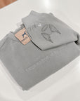 "Heart on my sleeve" Embroidered Custom Crewneck, Unisex
