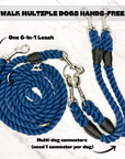 6-IN-1 Hands Free Cotton Rope Dog Leash