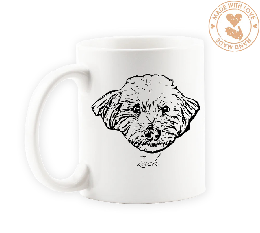 Custom Pet Mug, White