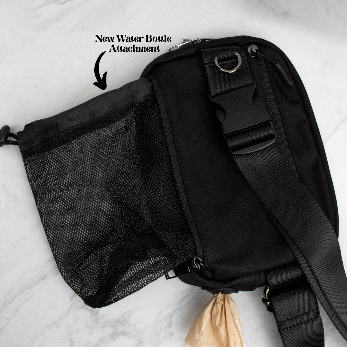 バッグ nanamica Water Repellent Belt Bag nanamica Black Water Repellent Belt Bag Nanamica