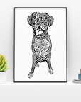 Digital Custom Pet Portrait - Full Body