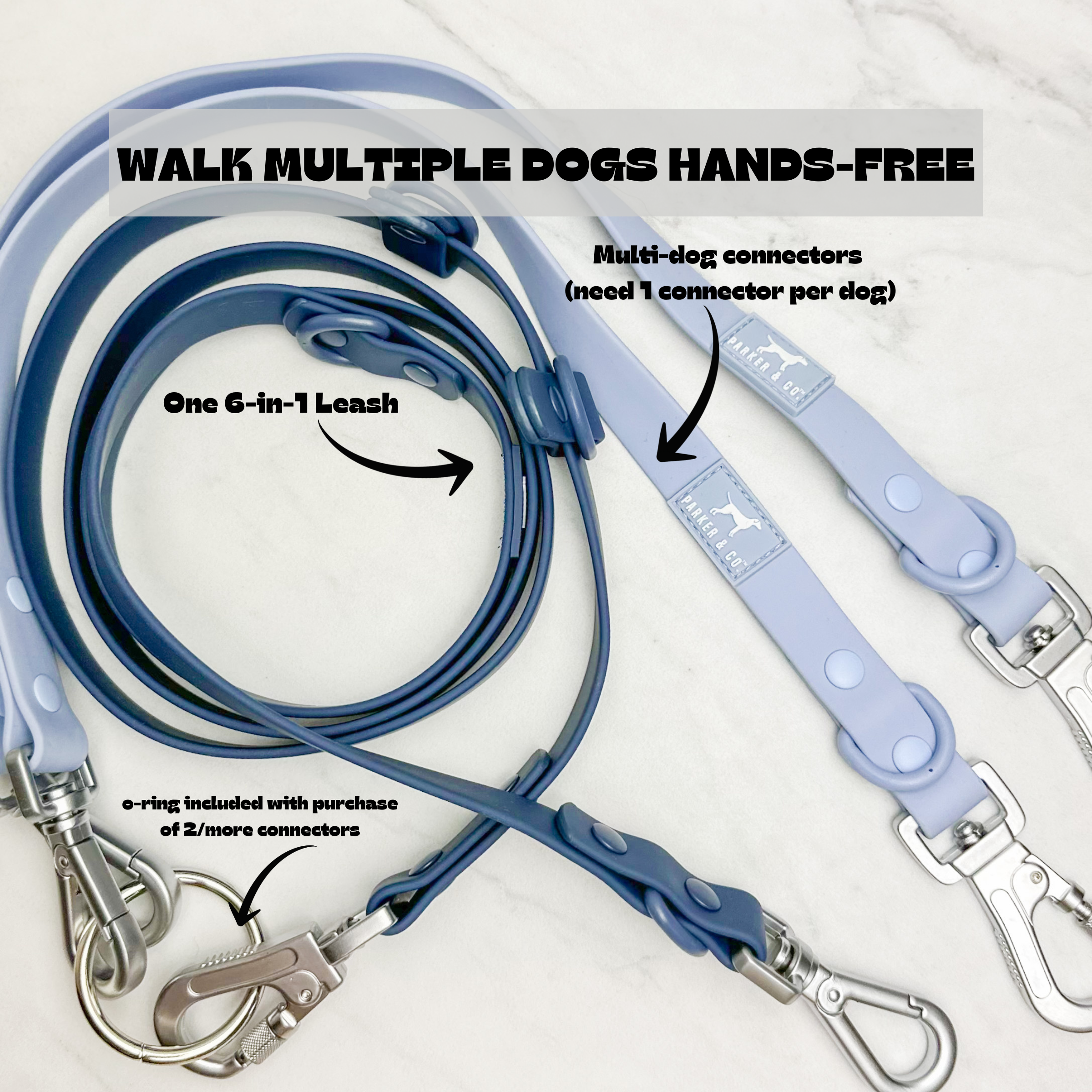 Hands-Free Multi-Dog Walking System Bundle