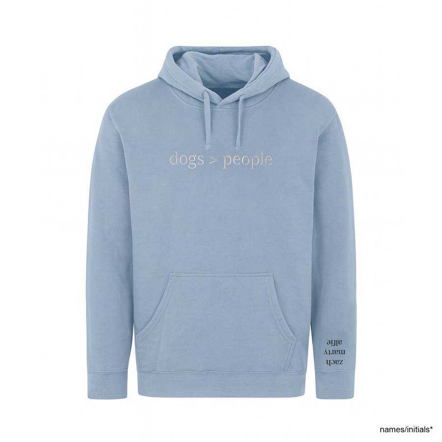 Dogs > People Embroidered Custom Pet Hoodie, Unisex