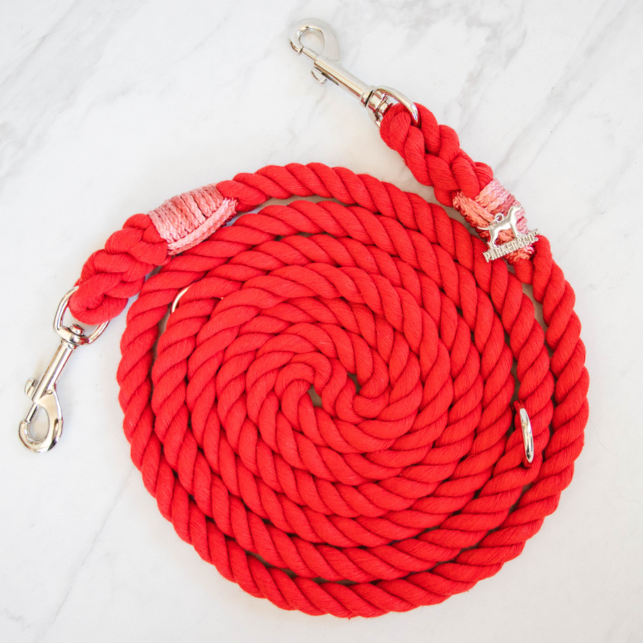 6-IN-1 Hands Free Cotton Rope Dog Leash