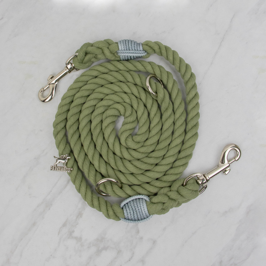 6-IN-1 Hands Free Cotton Rope Dog Leash