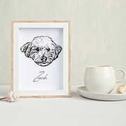 Digital Custom Pet Portrait - Head