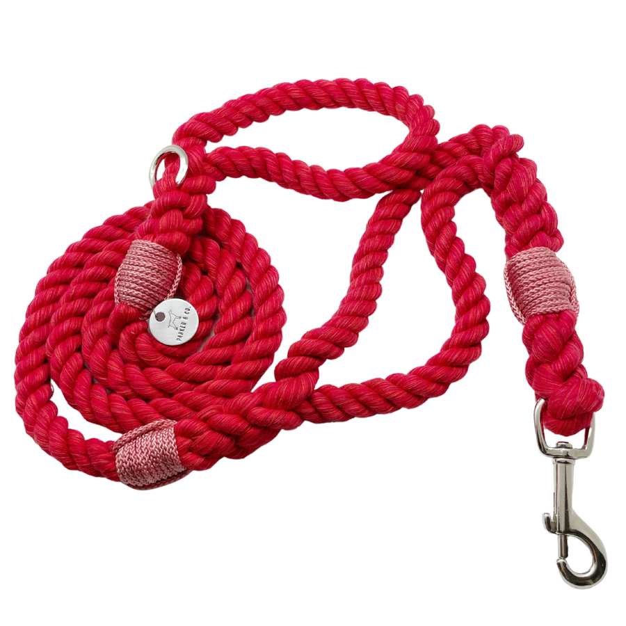 Cotton Rope Two Handle Leash