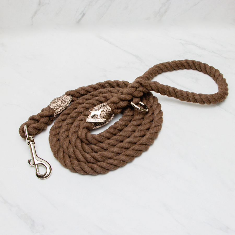 Natural rope dog leads best sale